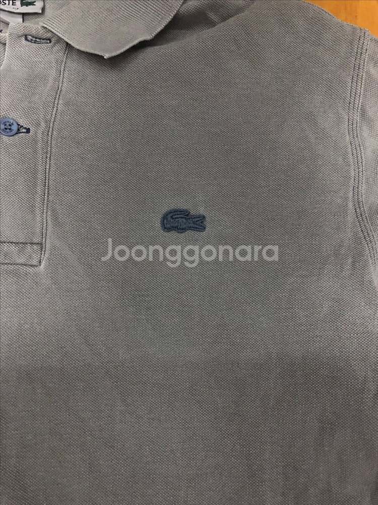 라코스테 클래식핏 폴로 카라티 그레이 L--3