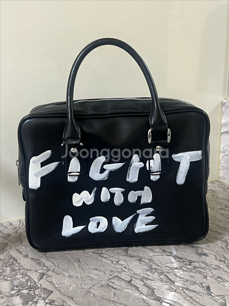 꼼데가르송 걸 페인트 백 블랙--1