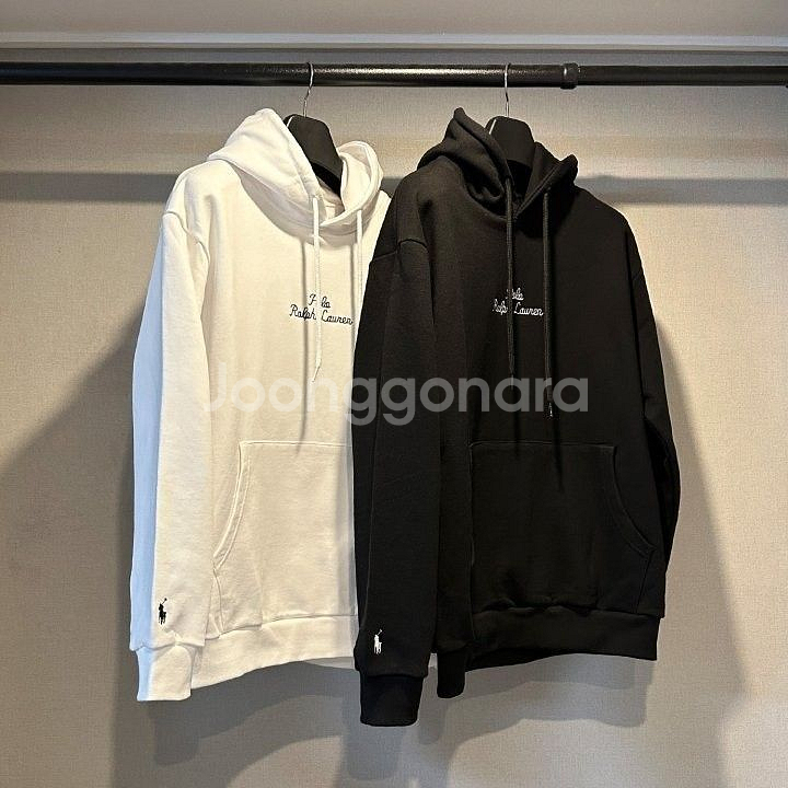 폴로 시그니처 자수 후드--1