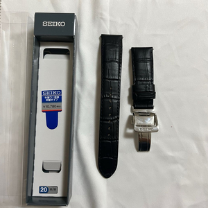 세이코 정품 가죽 줄 20mm 디버클
