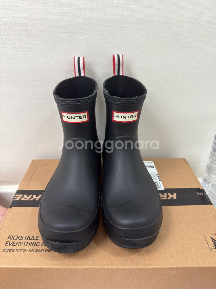 헌터 레인부츠 남성 us7 250--0