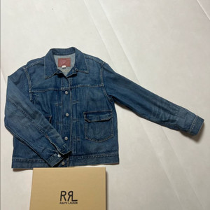 (L) RRL 오버데일 데님 트러커 재킷