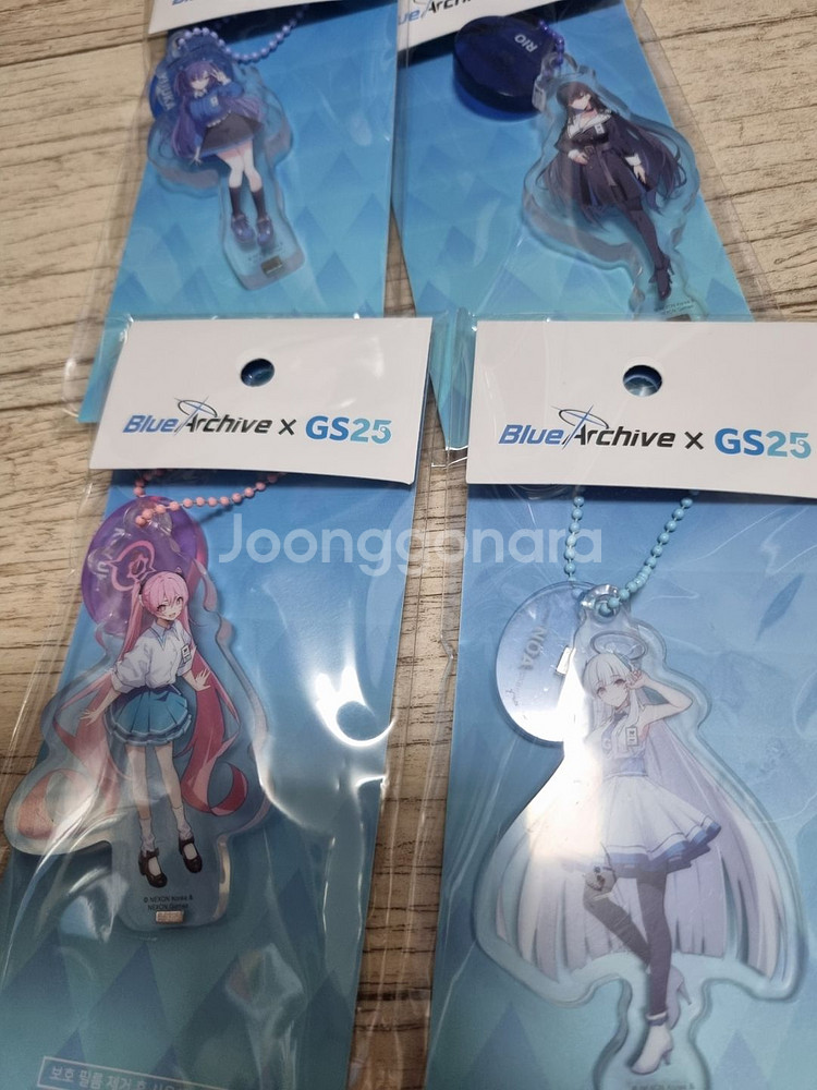 블루 아카이브 GS25 콜라보 캔빗지, 키링, 디오라마--2