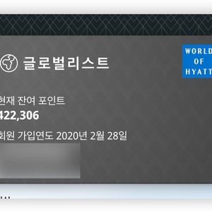하얏트 귀빈을 위한 혜택(GOH) 양도합니다