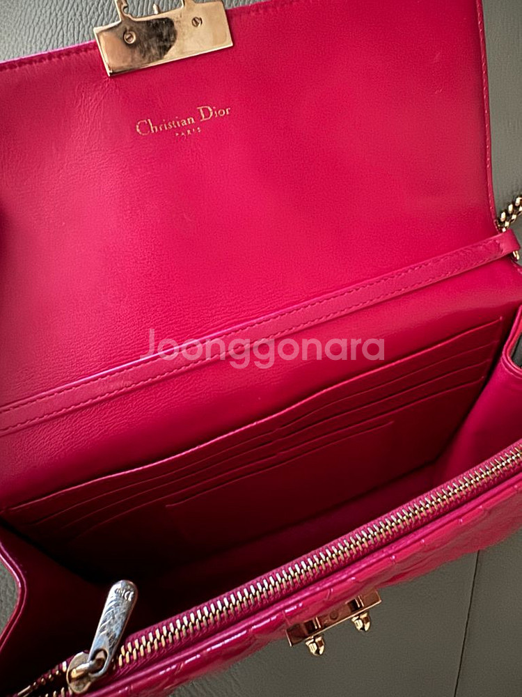 디올 까냐쥬 백이랑 장지갑겸 클러치백 두개--6