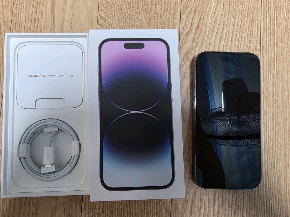 아이폰14 Pro 128기가 딥퍼플 판매합니다(생활기스--6