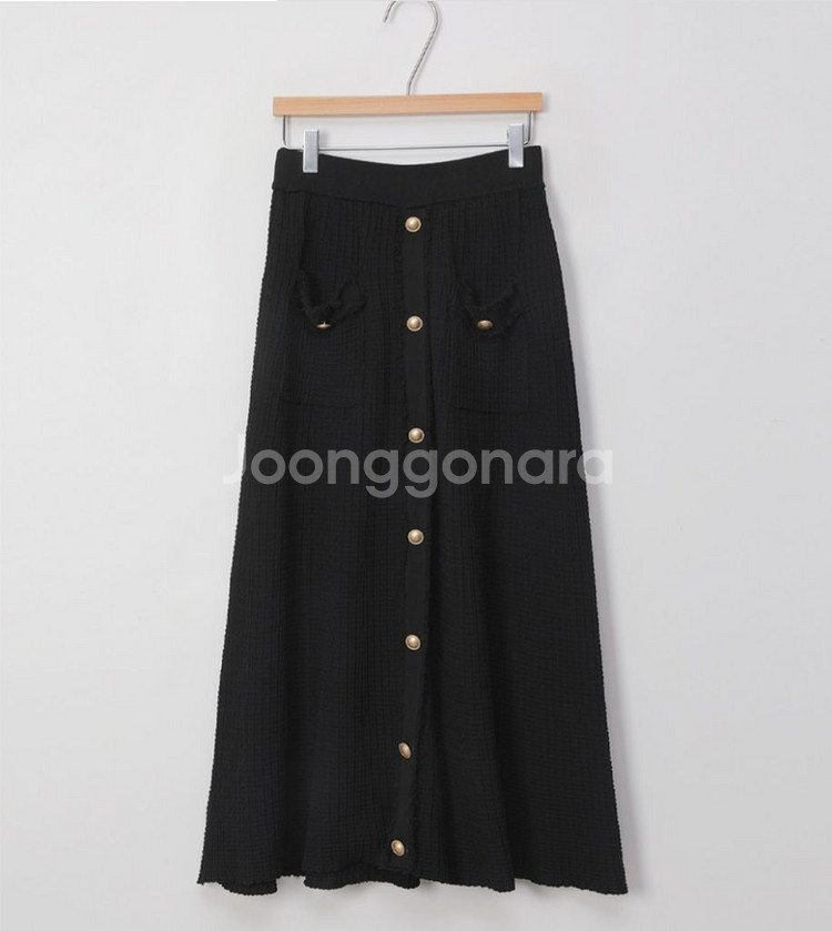 새상품) 6만 트위드 니트 가디건 + 니트 스커트 세트--6