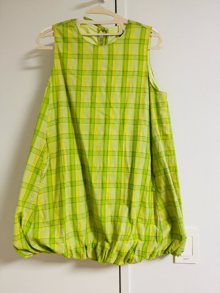 바니쉬먼트 퍼프 체크 원피스 이미지