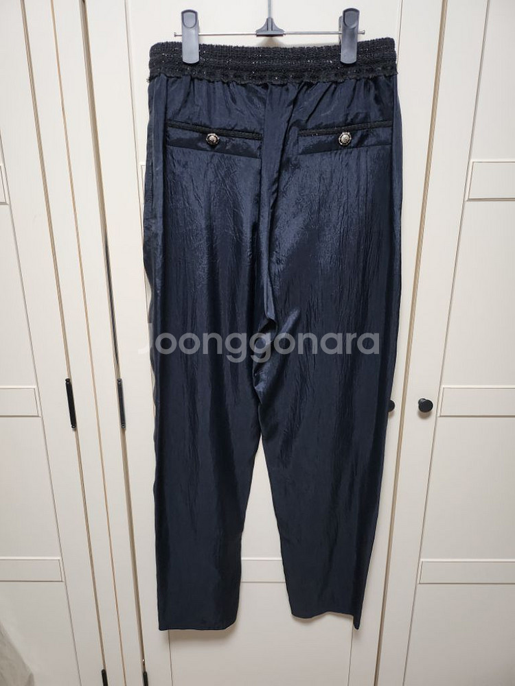 마인 니트밴딩 테이퍼드 팬츠--3