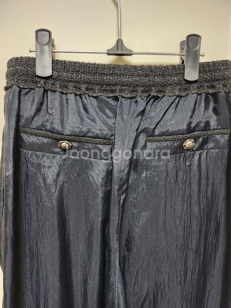 마인 니트밴딩 테이퍼드 팬츠--4