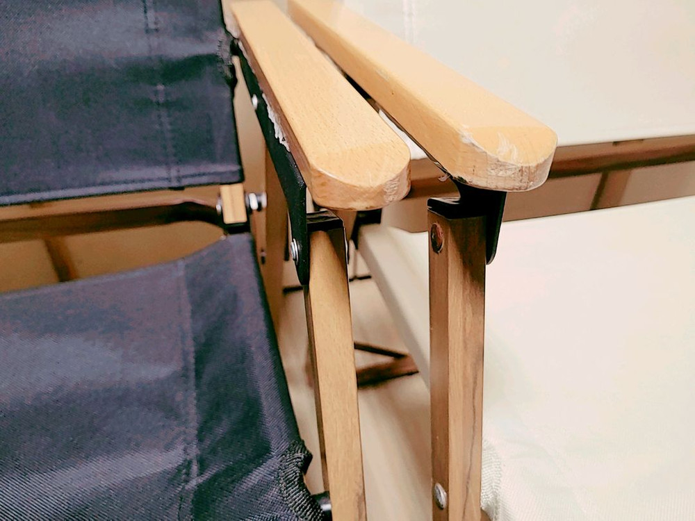 2개일괄 캠블러 로우체어 베이지/블랙 이미지