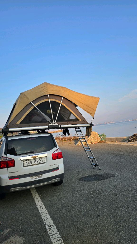 가이아 루프탑 텐트 3~4인용 팝니다 가로바×포함×--3