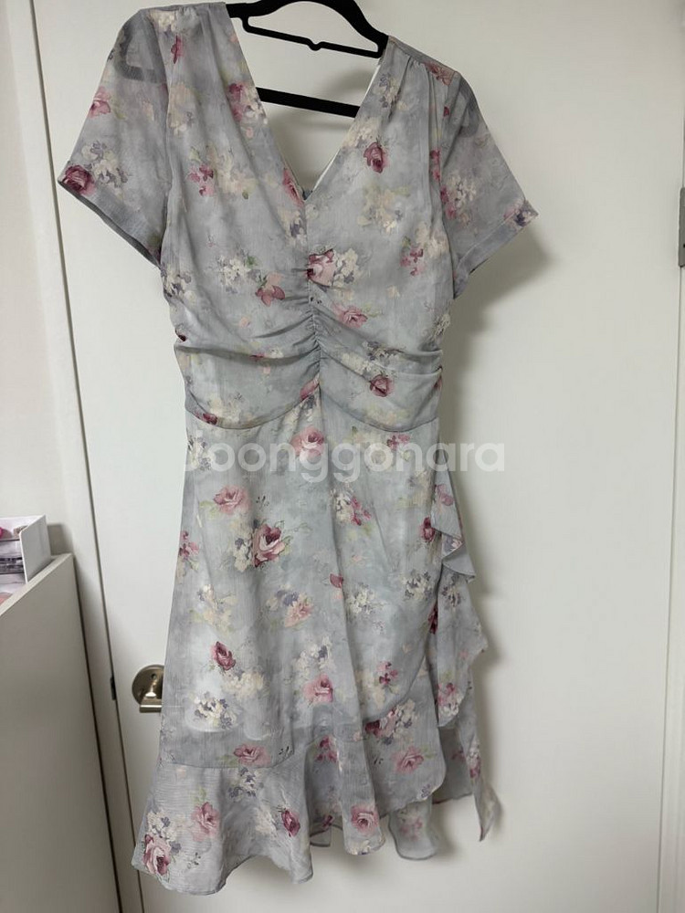 로아르 플라워 쉬폰 캉캉 원피스--3