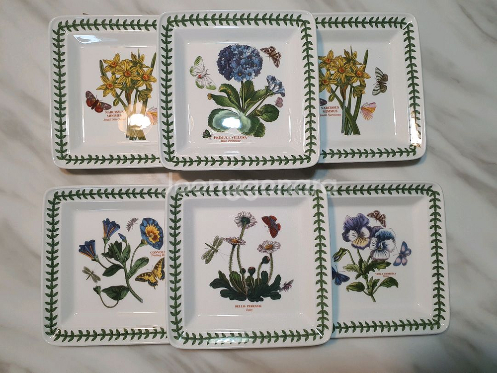 포트메리온 사각소접시 6개 일괄값 (백화점정품 새상품--0