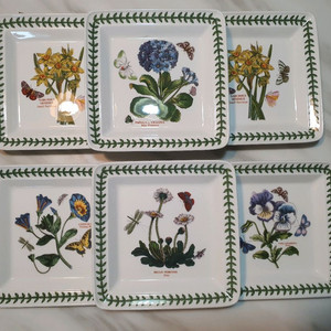 포트메리온 사각소접시 6개 일괄값 (백화점정품 새상품