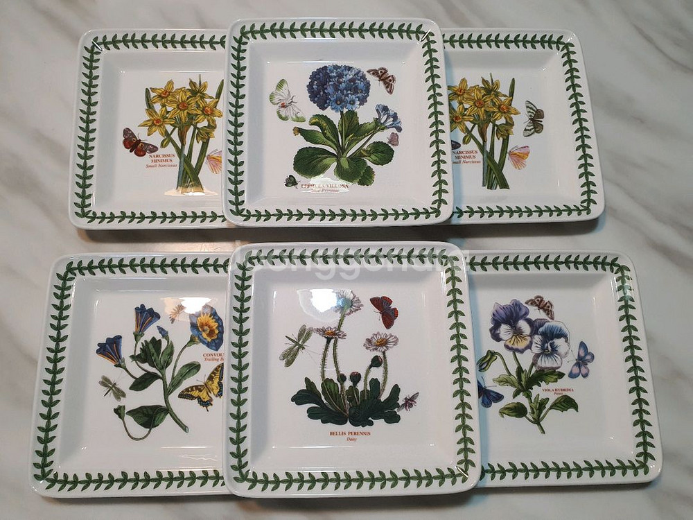 포트메리온 사각소접시 6개 일괄값 (백화점정품 새상품--1