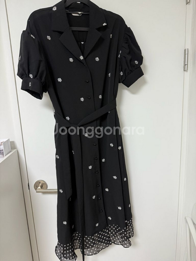 JJ지고트 블랙 플라워 원피스--0