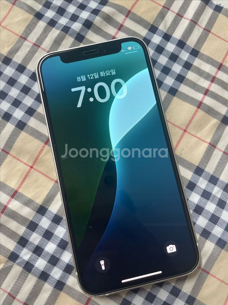 아이폰12미니 64 화이트 딘품--0