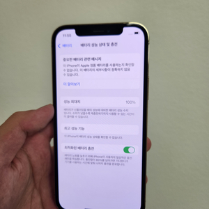 아이폰 12프로 배터리100%