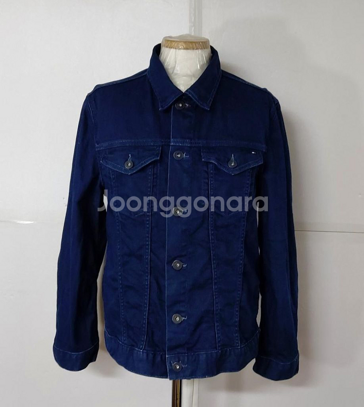 95)타미힐피거 스판 청 데님자켓--0