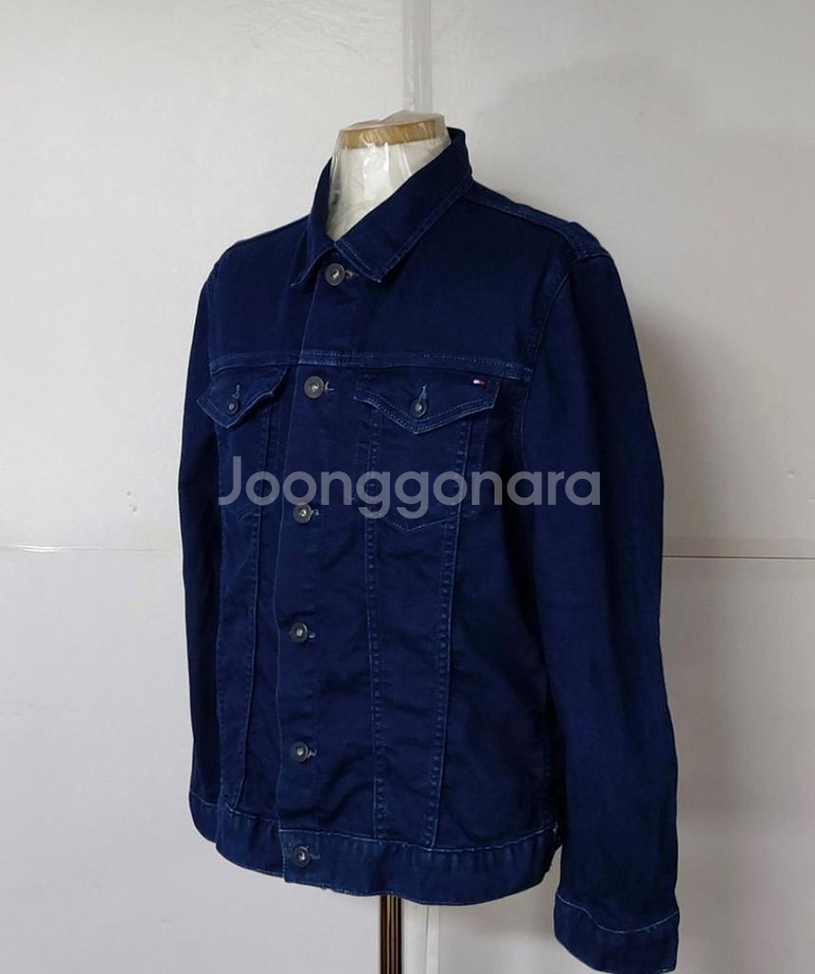 95)타미힐피거 스판 청 데님자켓--1