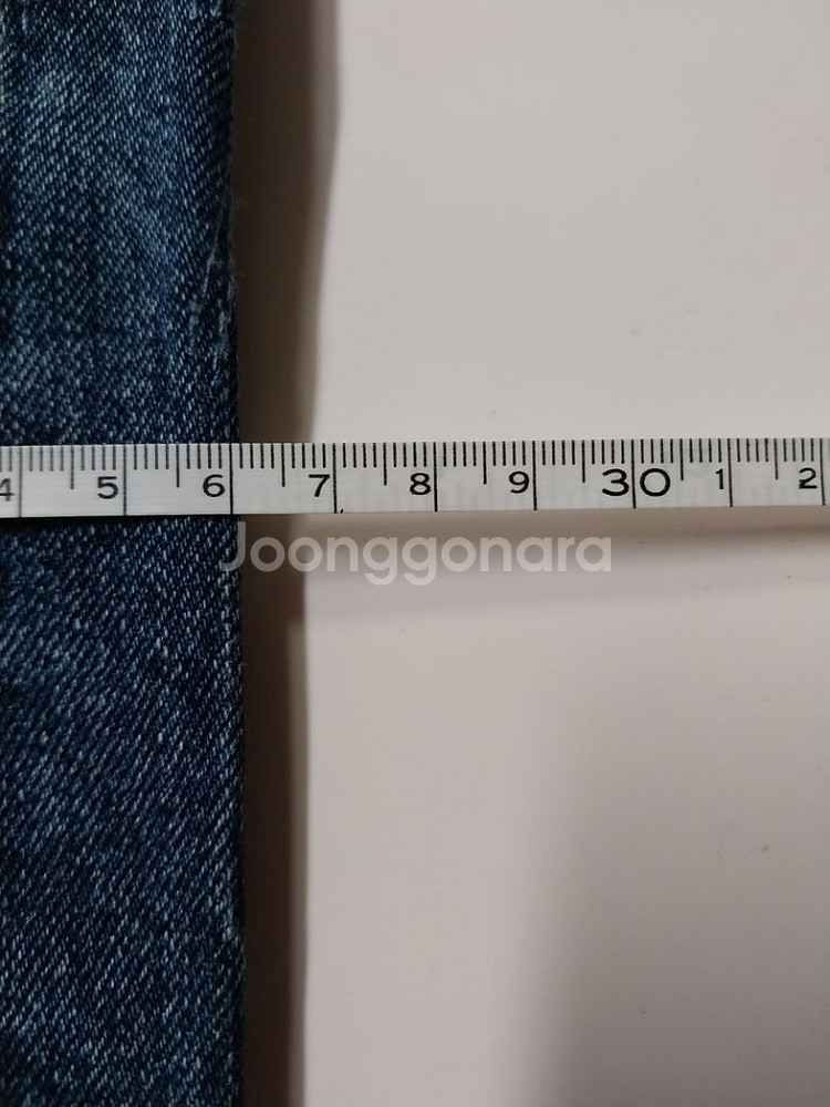 28)리바이스 501 워싱 데님 생지 희귀템 패치 빈티--8