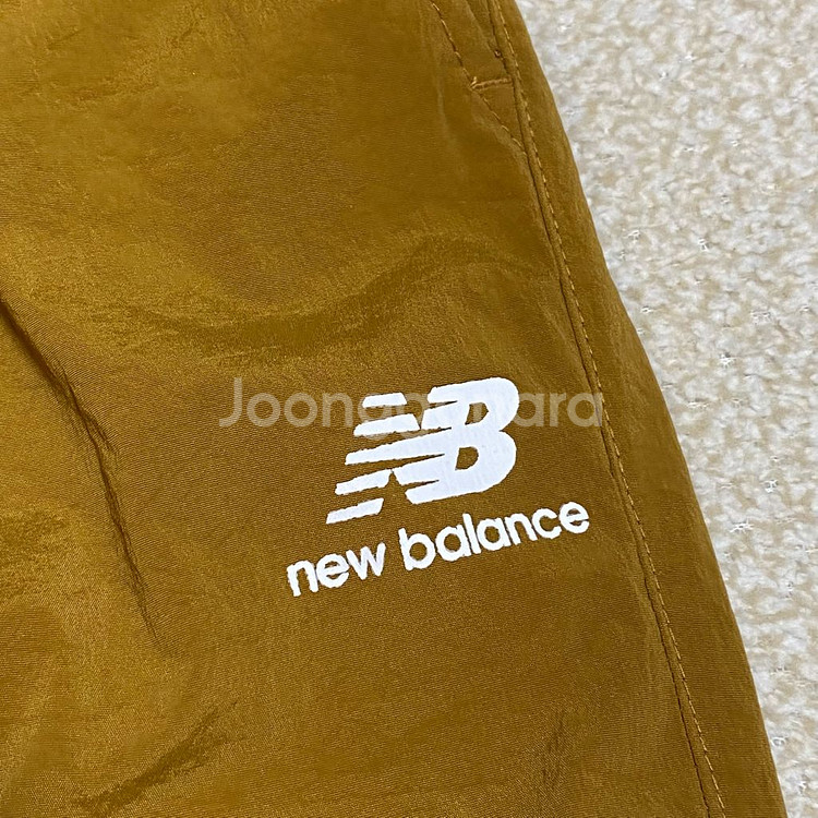 (정품) 뉴발란스 키즈 된장색 후리스 우븐팬츠 120--1