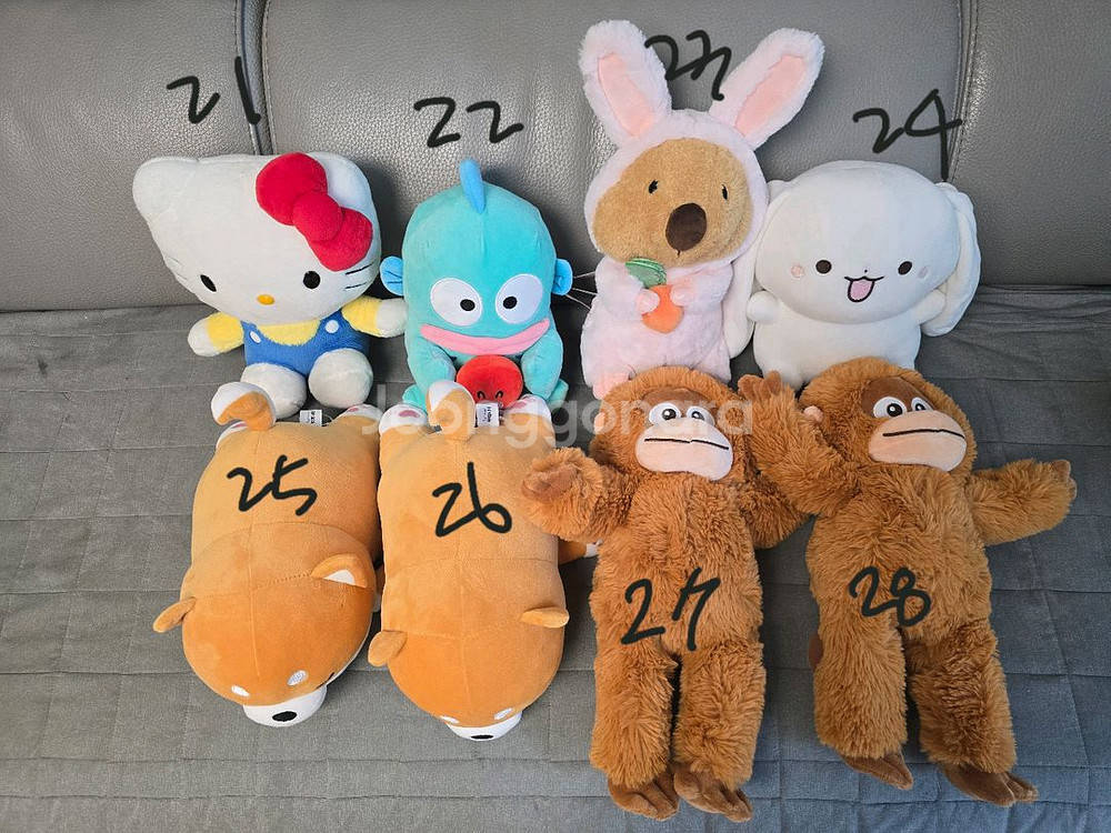 짱구친구들 반달젤리곰 플러피친구들 인형 등등 판매합니다--3