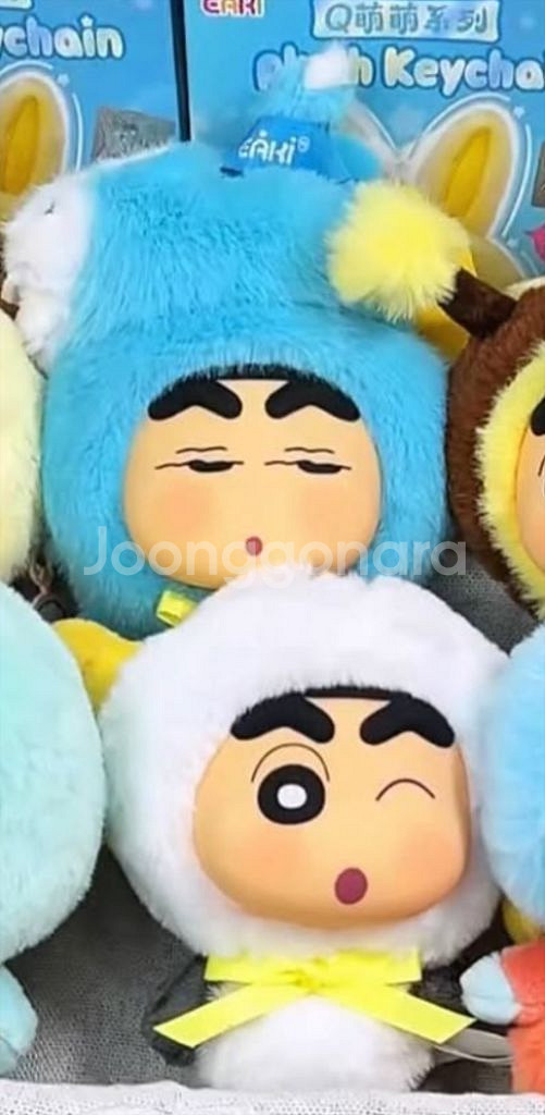 (일괄) 짱구 동물탈 인형 피규어--0