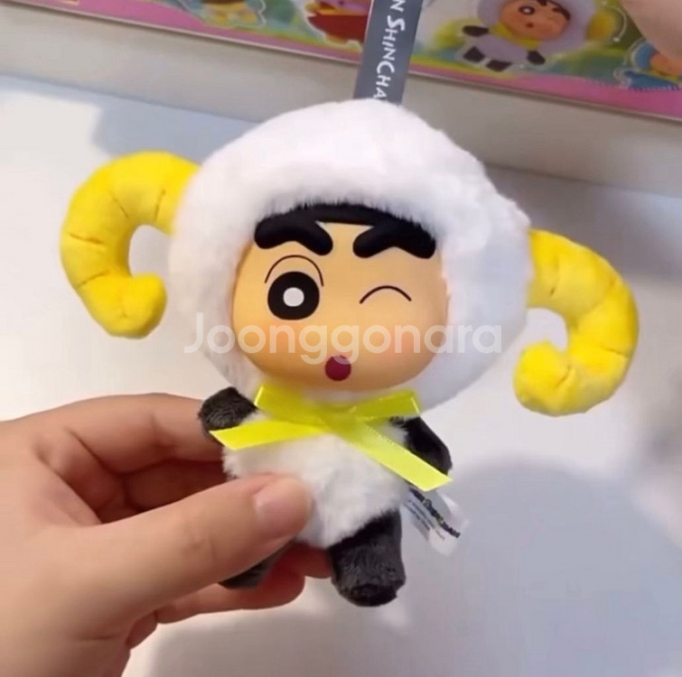 (일괄) 짱구 동물탈 인형 피규어--1