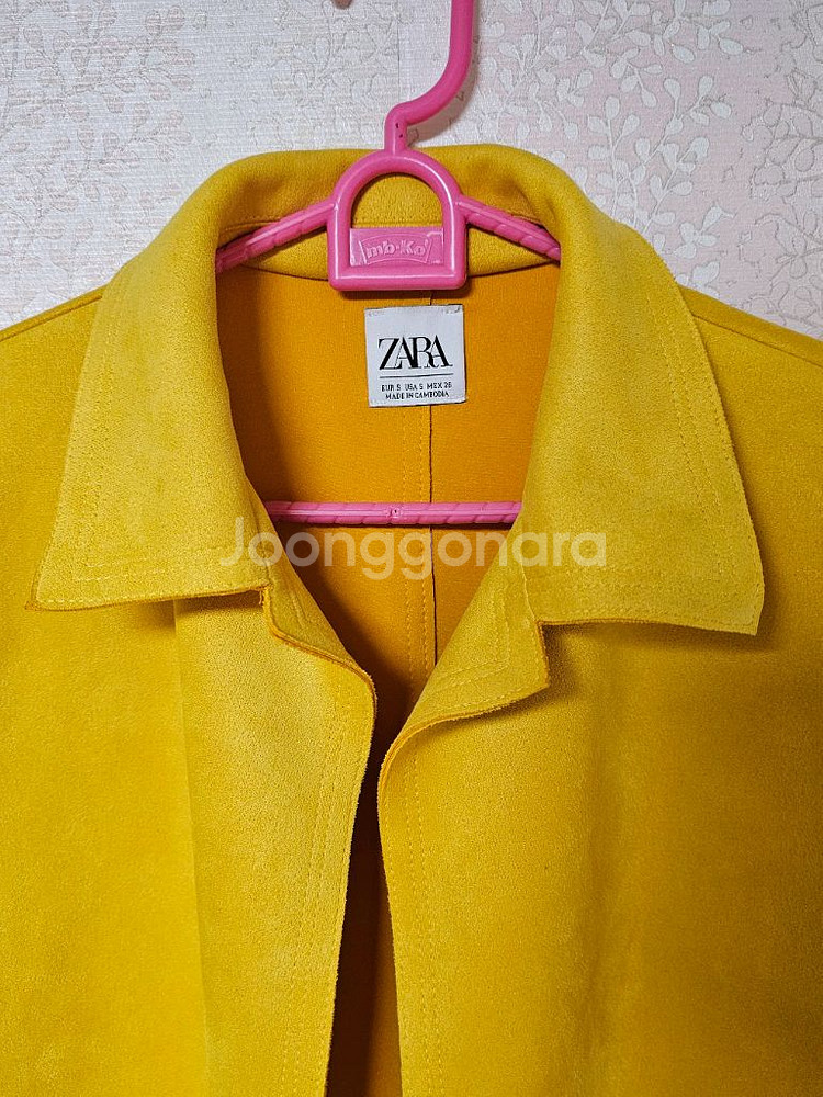 zara 스웨이드 오픈 롱코트--1