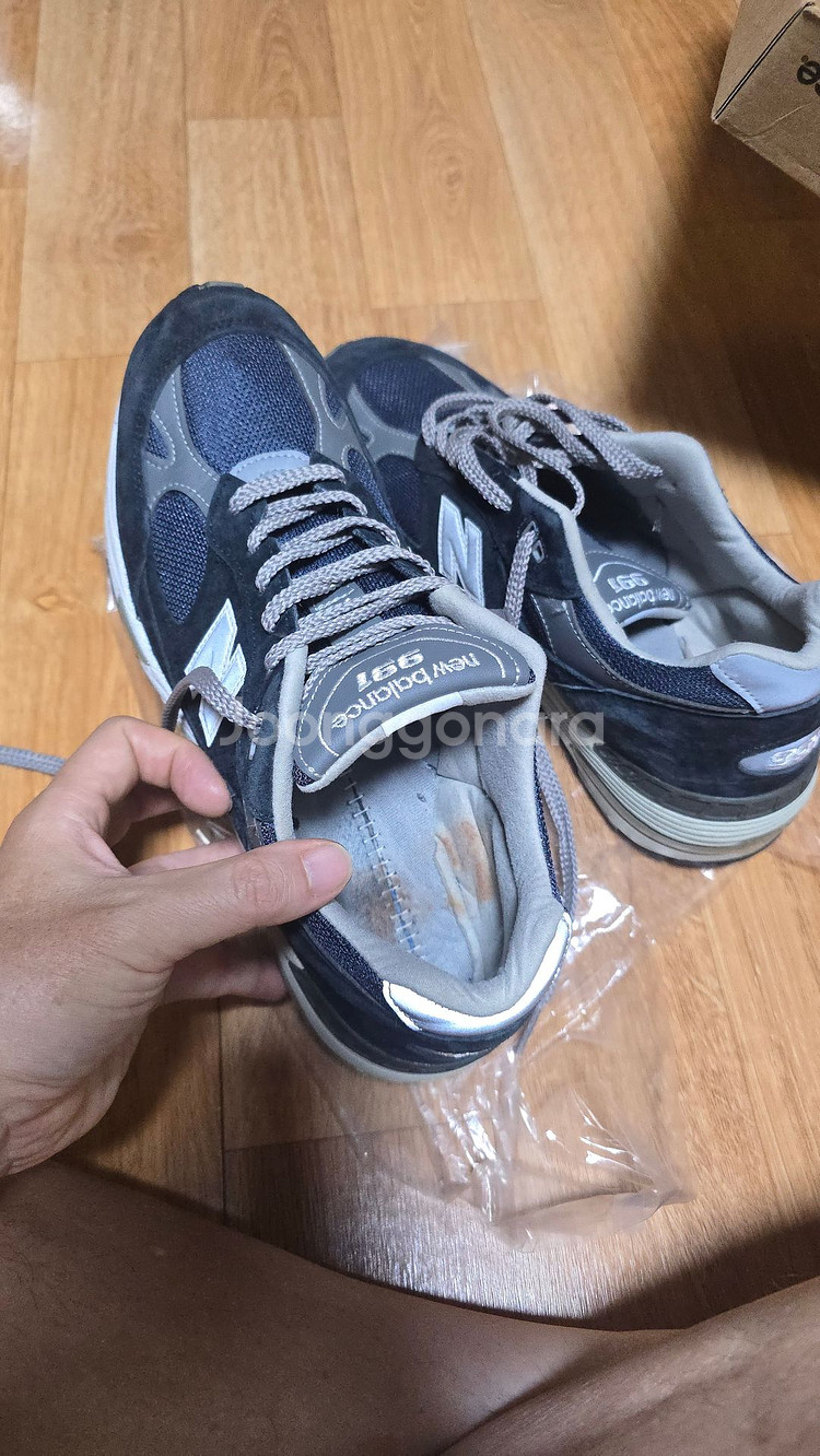 뉴발란스 991 navy 네이비 285mm 깨끗한 중고--2