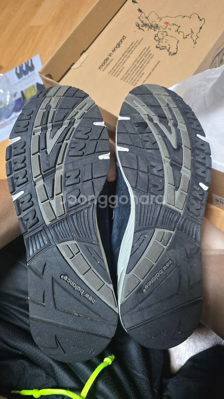 뉴발란스 991 navy 네이비 285mm 깨끗한 중고--5