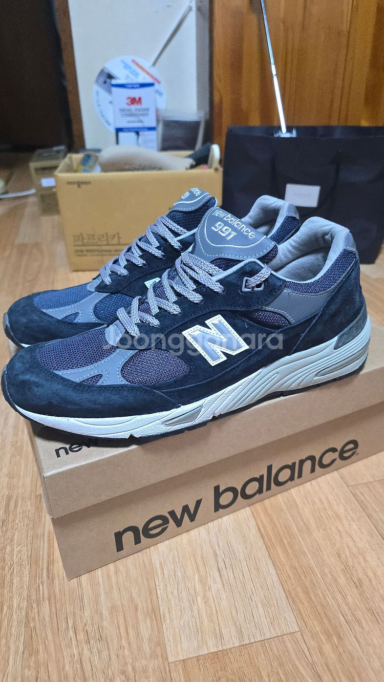 뉴발란스 991 navy 네이비 285mm 깨끗한 중고--0