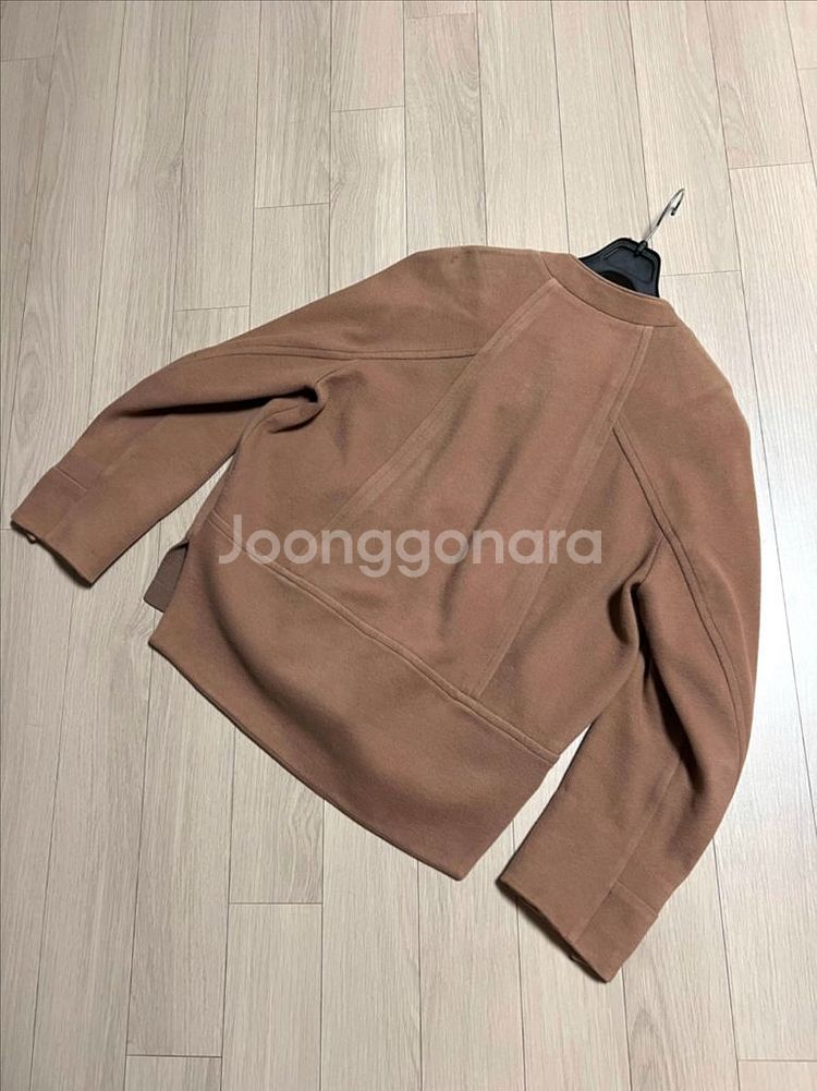 한섬 SJSJ 노카라 트위드 라인 자켓 점퍼 가디건--1
