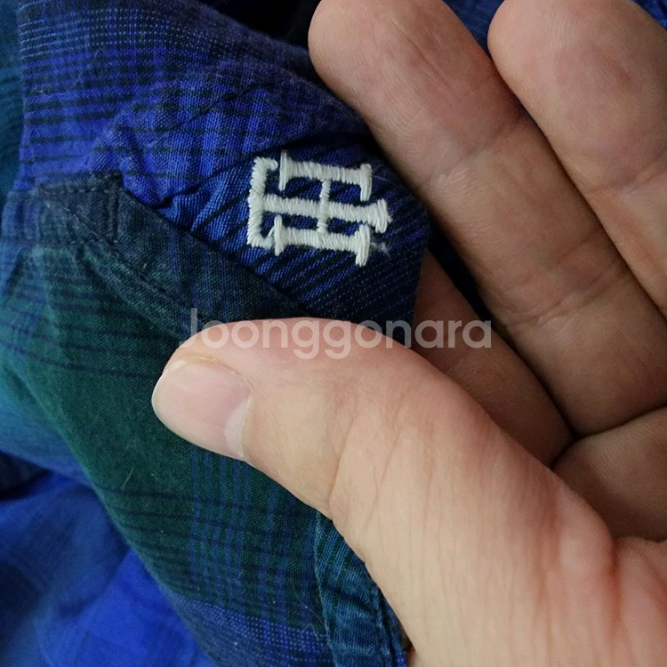 타미힐피거체크긴팔남방(아동4-5)--3