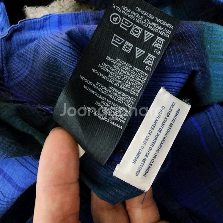 타미힐피거체크긴팔남방(아동4-5)--5