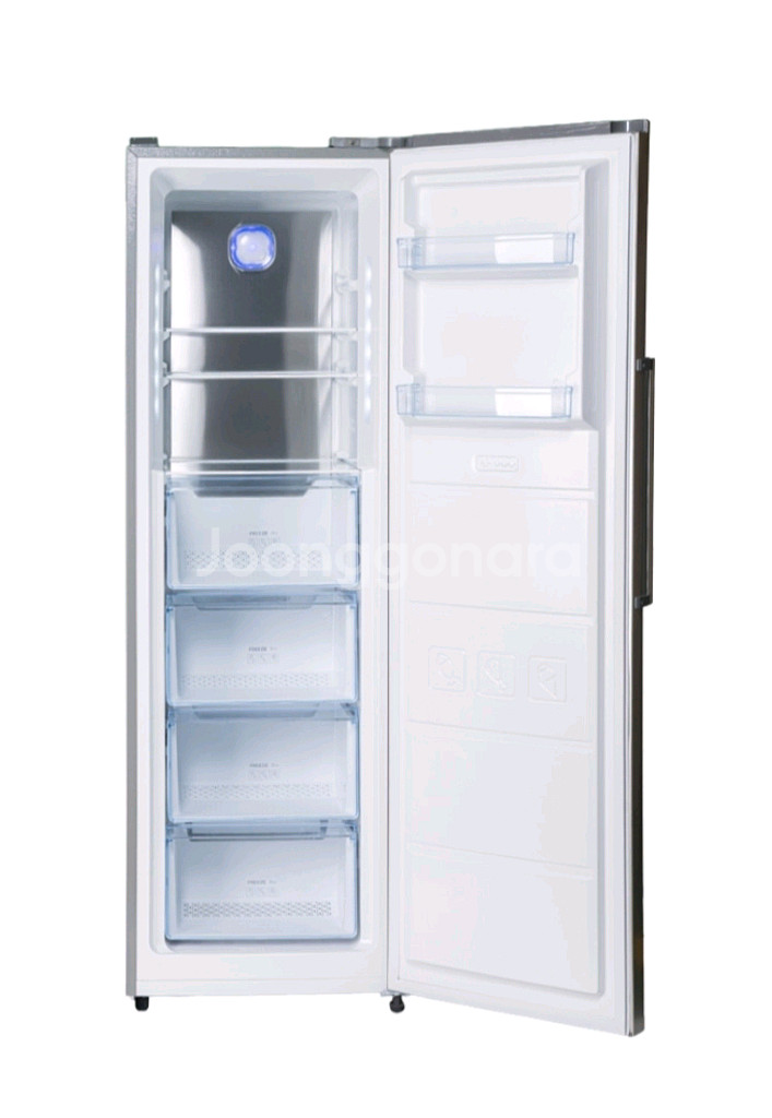 [미개봉] 쿠잉 스탠드 미니 슬림 냉동고, 280L,--1