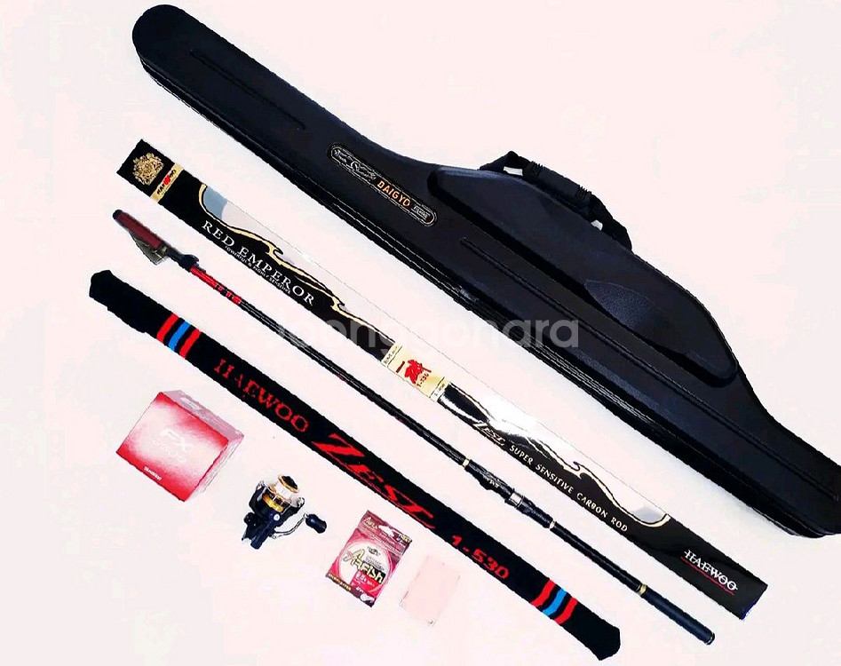 EM가이드1호대530+시마노릴+일산원줄+하드가방--0
