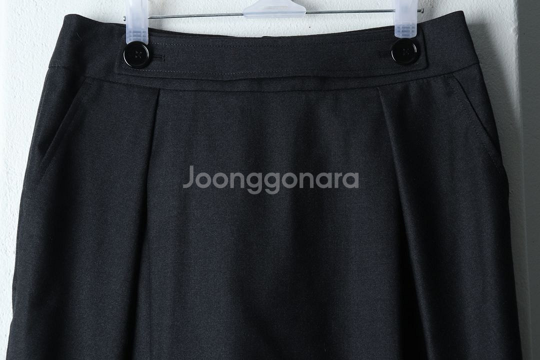 W(M-L) 빈폴 스커트 치마 그레이 모 라인--2