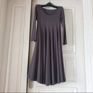 브라운 플레어 롱 원피스55