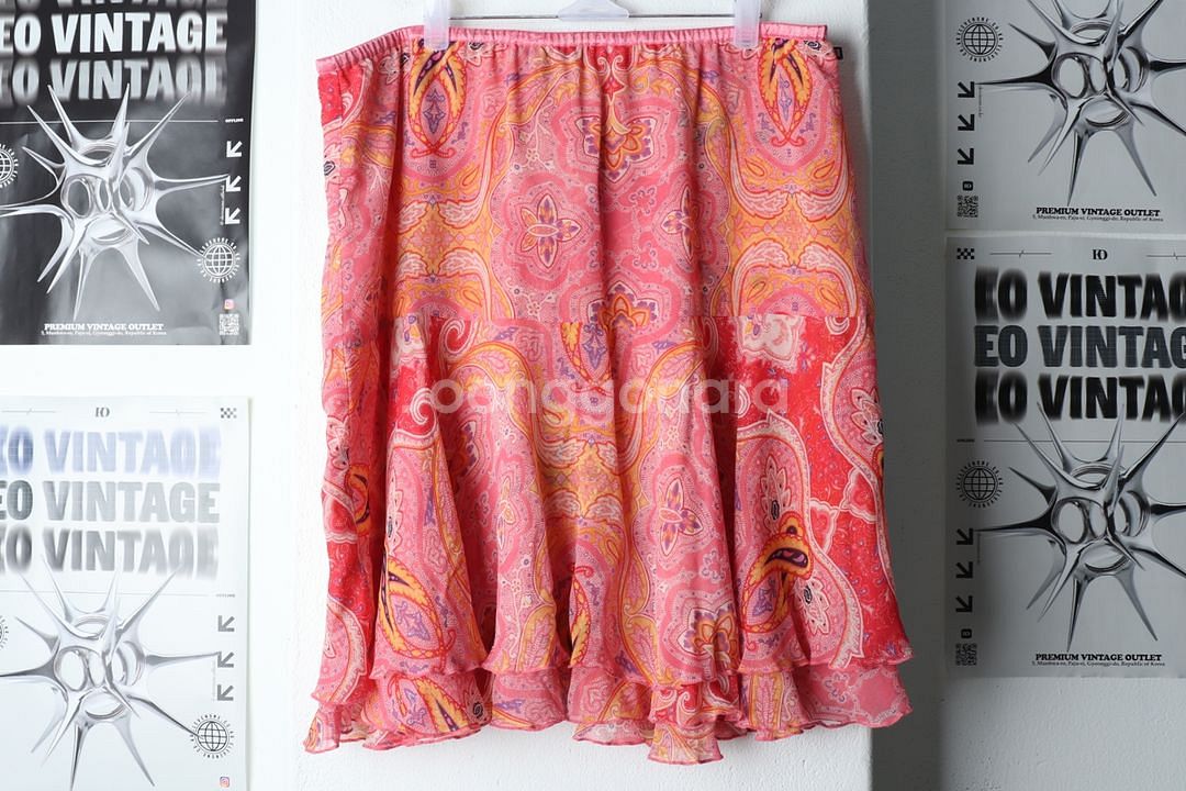 W(2XL) 폴로 랄프로렌 스커트 치마 빅사이즈 밴딩--1