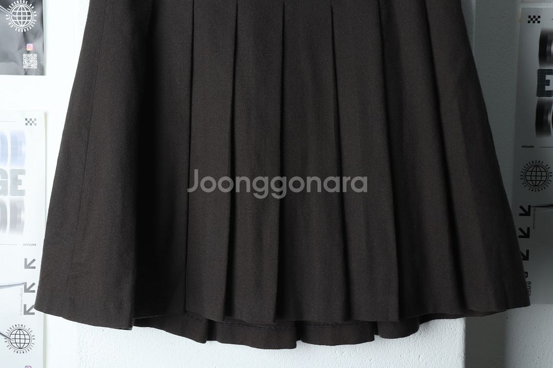 W(M) 헤지스 스커트 치마 브라운 테니스 라인--3