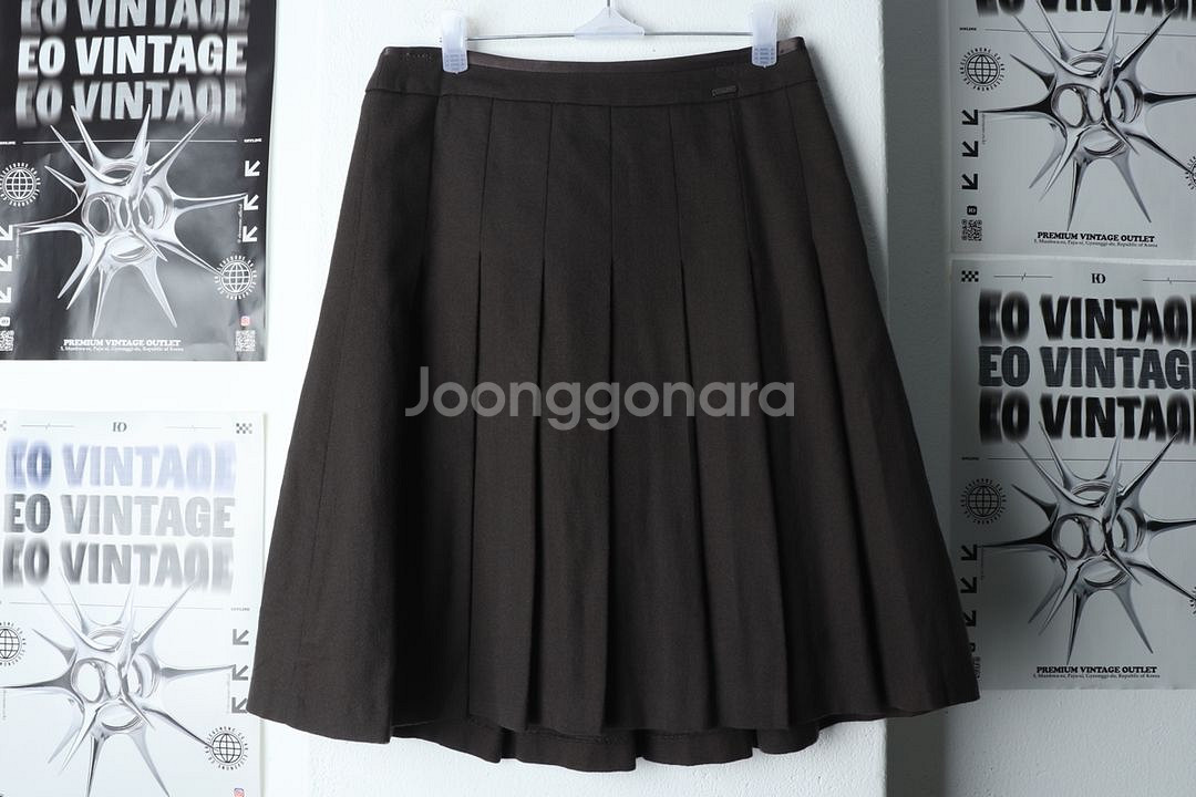 W(M) 헤지스 스커트 치마 브라운 테니스 라인--1