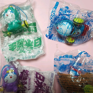 고전 빈티지 토이 도라에몽 풀백카 키링