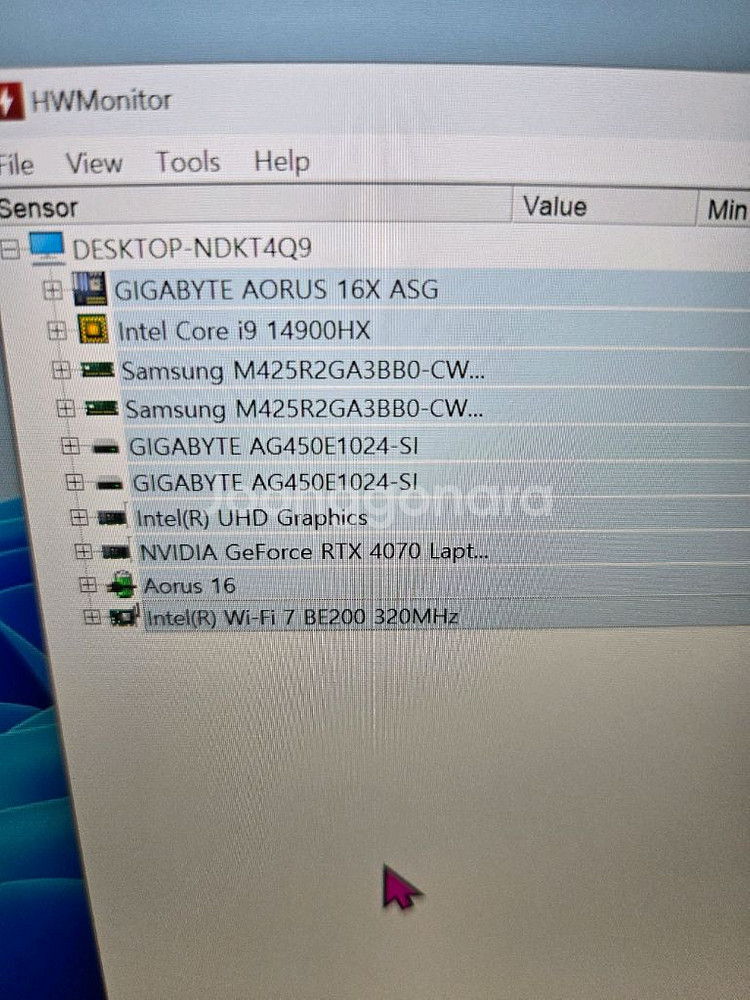 게이밍 노트북 i9 14900 글카 4070--1