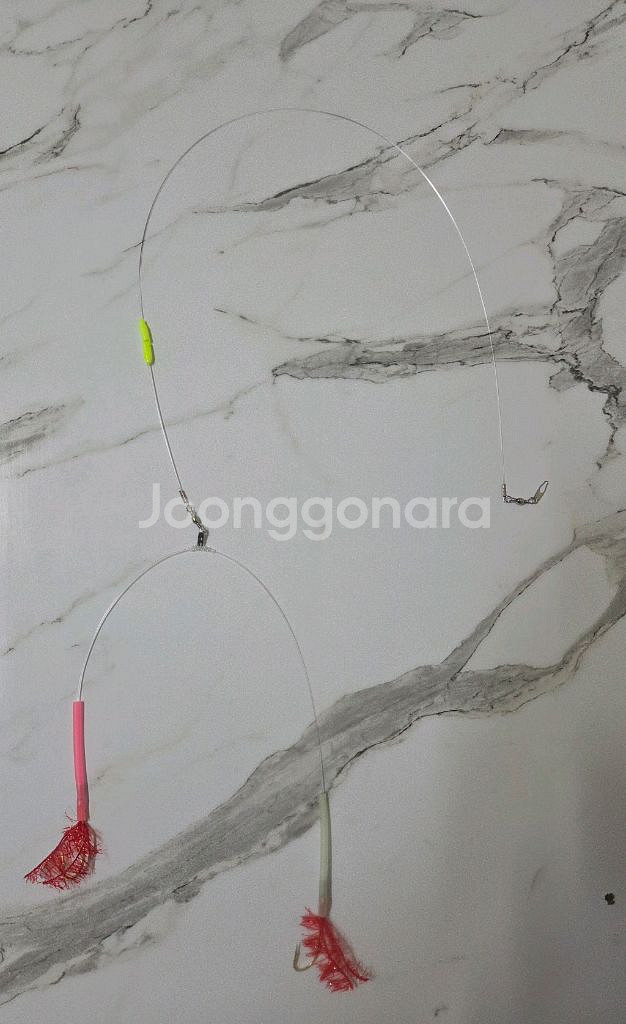 갈치텐빈 자작쌍바늘채비 및 자작편대--1