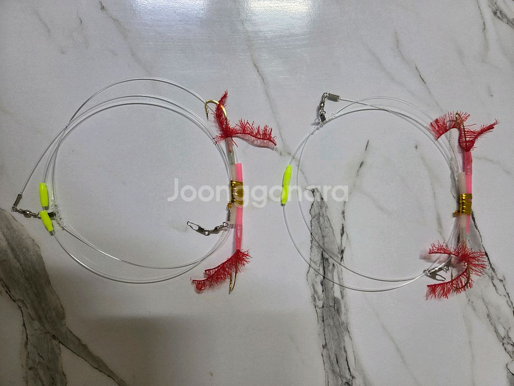 갈치텐빈 자작쌍바늘채비 및 자작편대--0