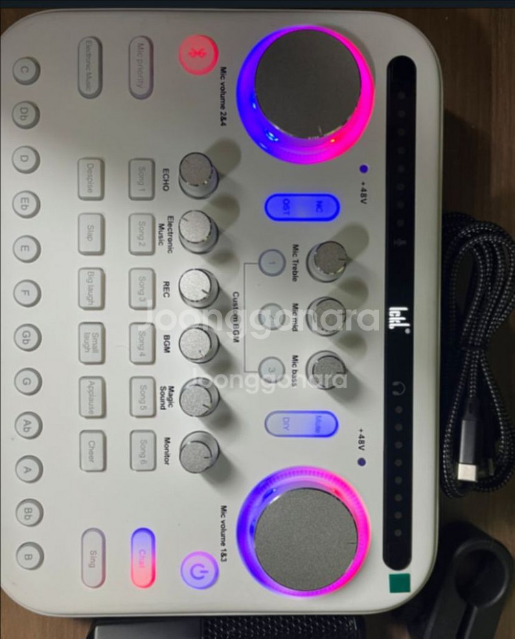 오디오인터페이스 판매, 폰라이브가능--0