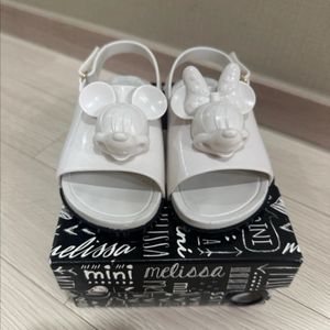 미니멜리사 미키마우스 화이트 샌들 150